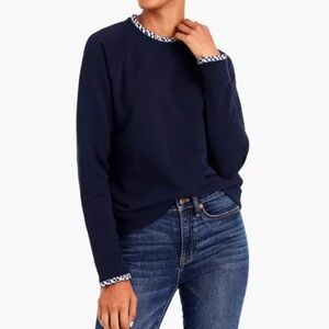 J. Crew Dark Blue Crew Neck Sweater